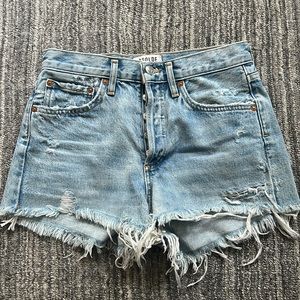 AGolde Parker denim cutoffs